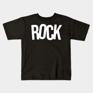 rock logo design Kids T-Shirt